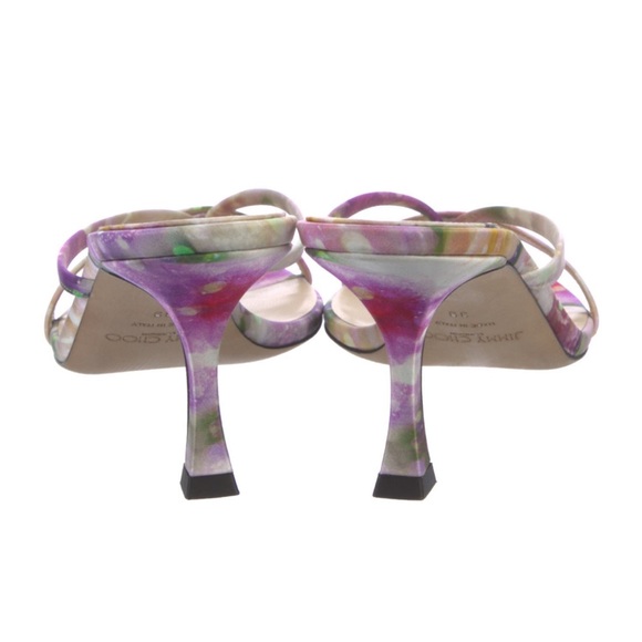 Jimmy Choo Maelie 70 Satin Sandal Heels Multi Size 39 EU / 9 US - Picture 4 of 5